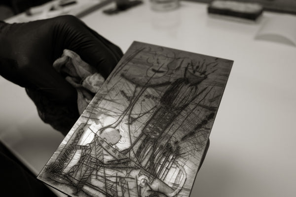 Inked Plate, Ready to Print