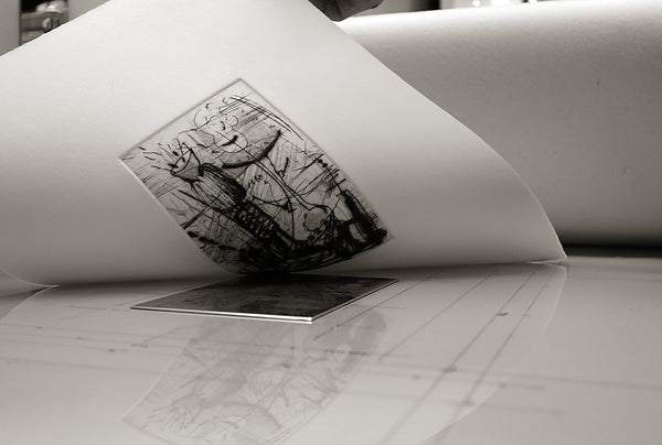 Print from Drypoint Plate