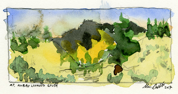 Plein Air Sketch - Mt. Kobau Looking South