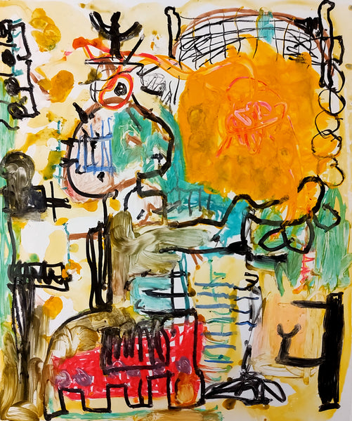 Watercolour Monotype Print