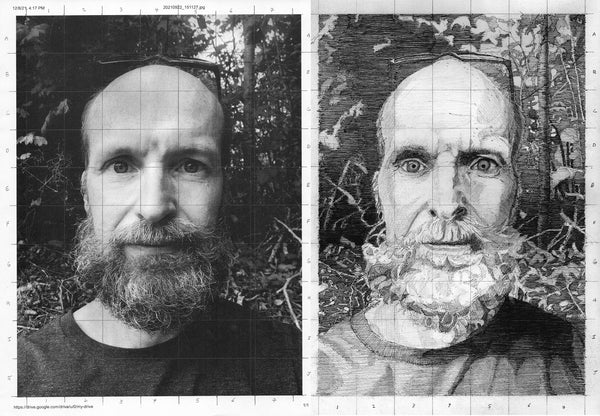 Self-Portrait Using Grid